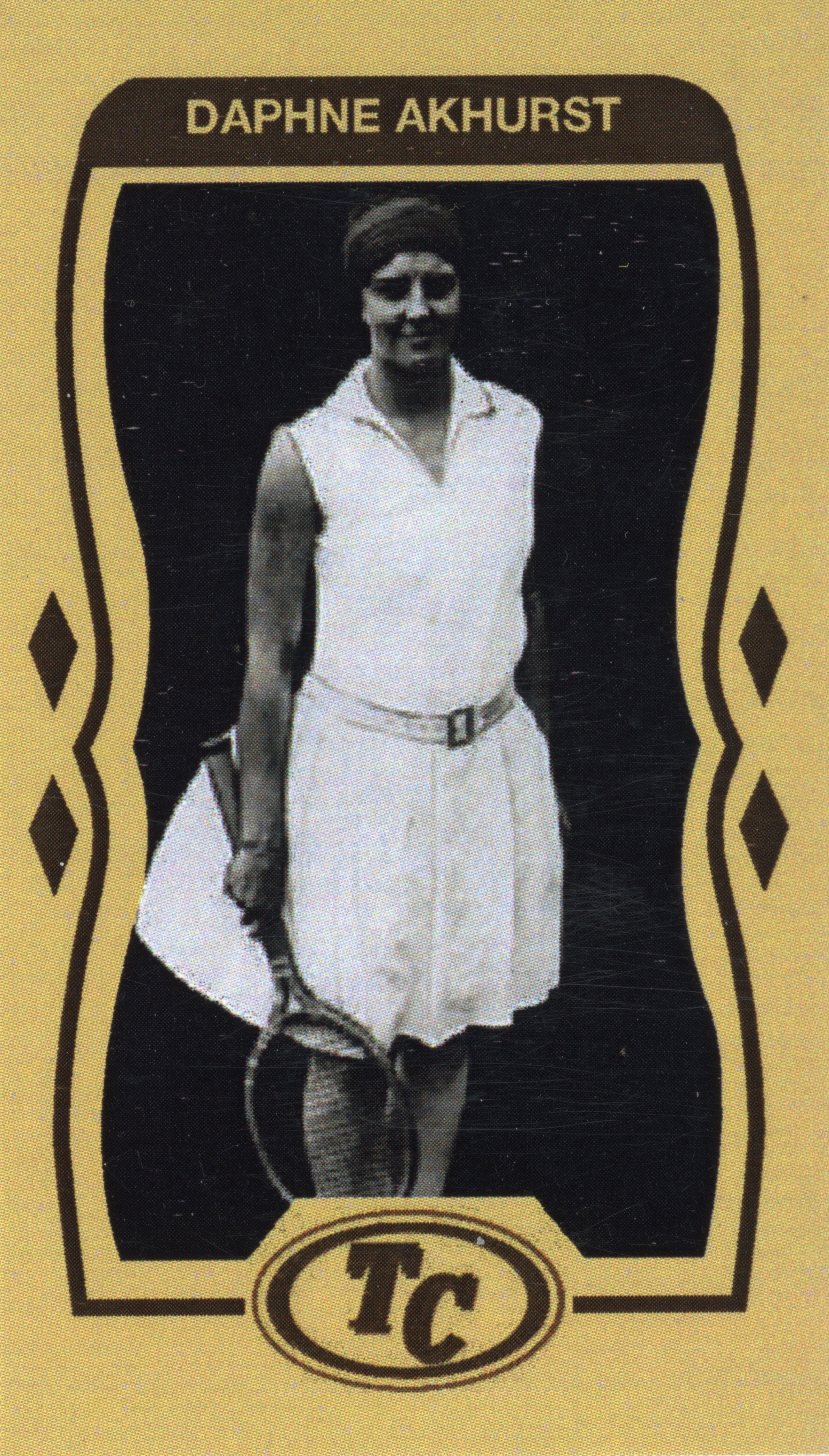 Replica tobacco card Daphne Akhurst. Strathfield Local Studies.jpg